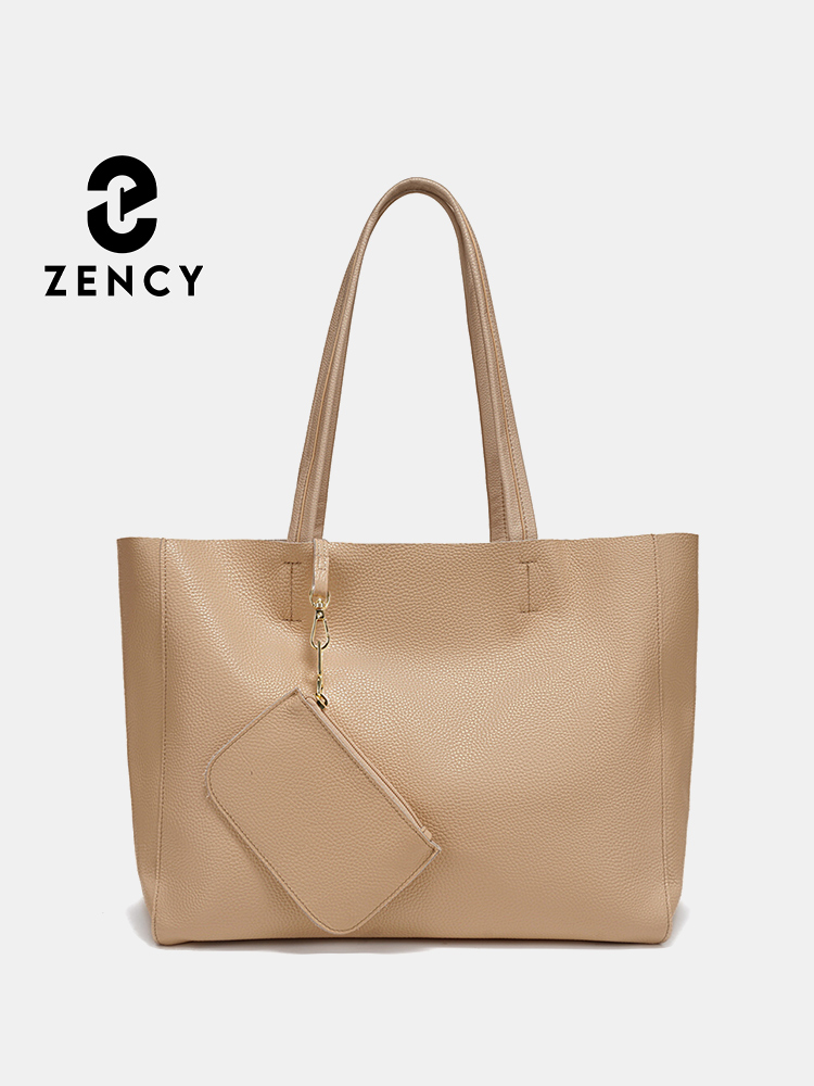 Luxury Bags Office - Zency Genuine Leather Large Tote Bags