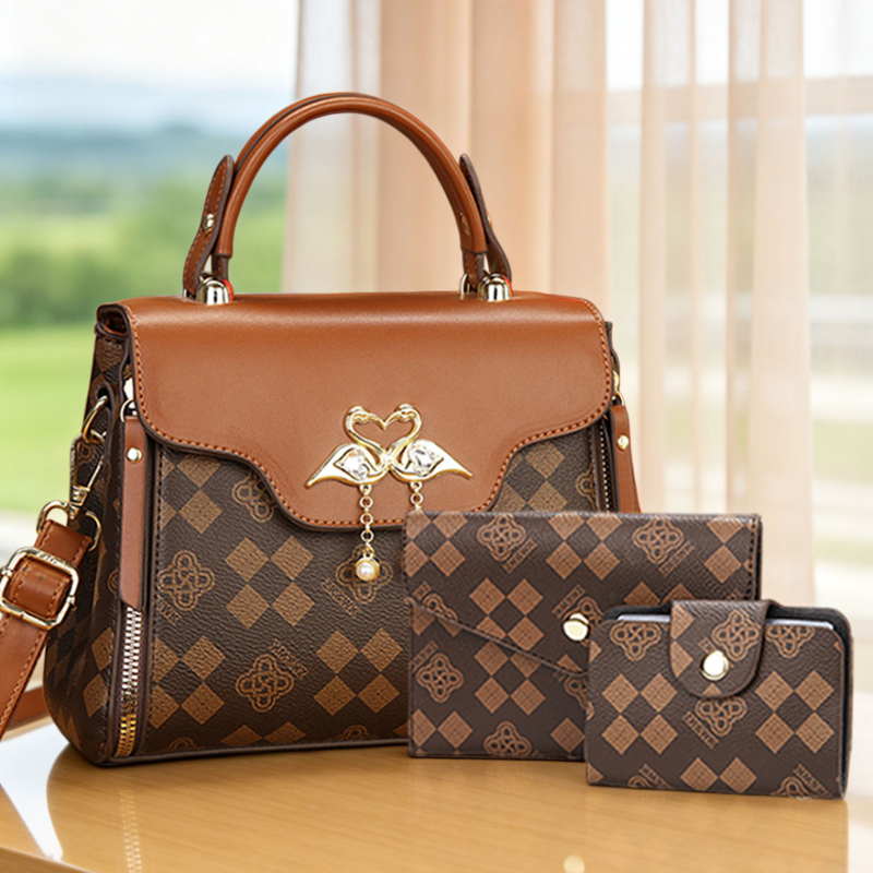 Luxury Bags For Women - 3-piece women's bag set, light luxury