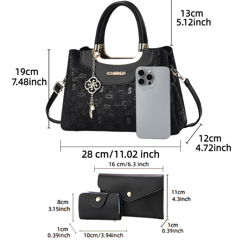 3-piece Fashion Women's Handba - Luxury Bags For Women 评论和价格