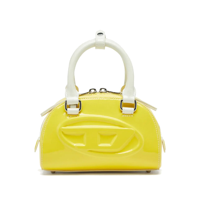 Bright Yellow Shiny Patent PU  - Top Handle Patent Bag 评论和价格