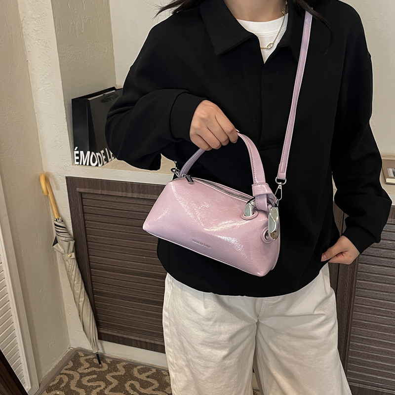 Women's Fashion Glossy Patent  - Top Handle Patent Bag 评论和价格