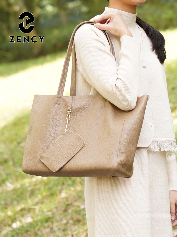 Zency Genuine Leather Large To - Luxury Bags Office 评论和价格