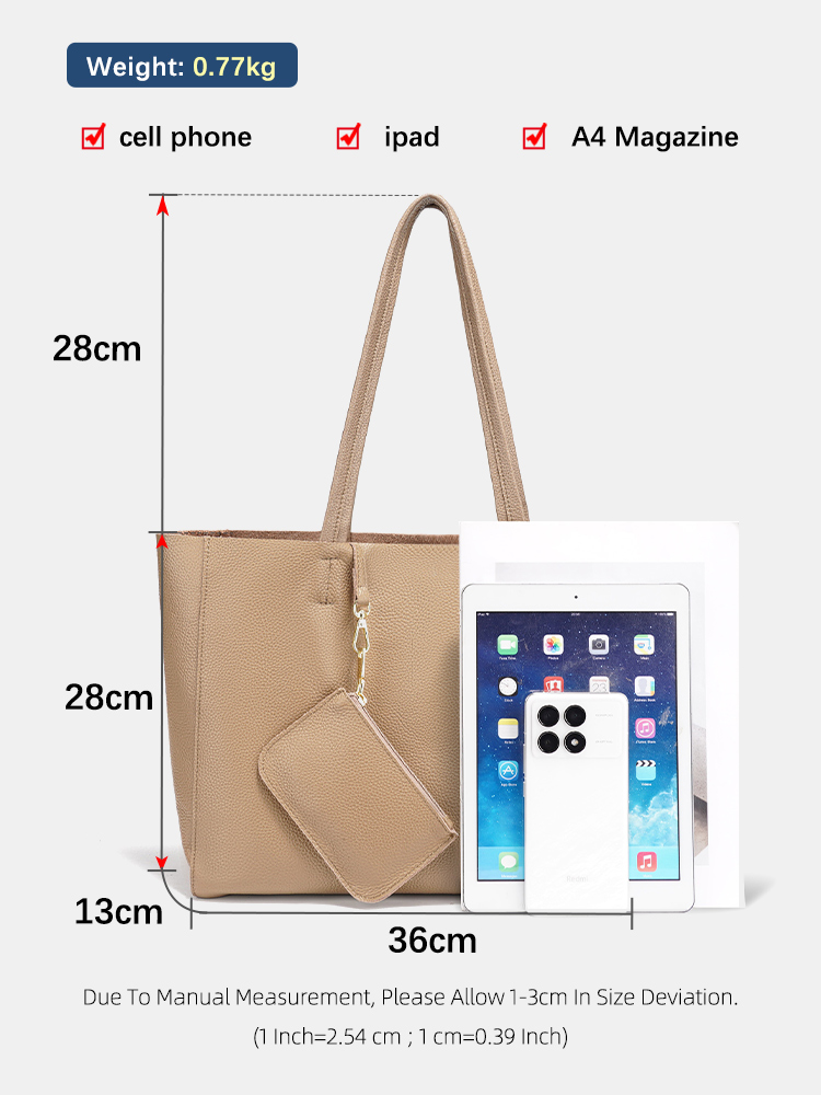 Zency Genuine Leather Large To - Luxury Bags Office 评论和价格