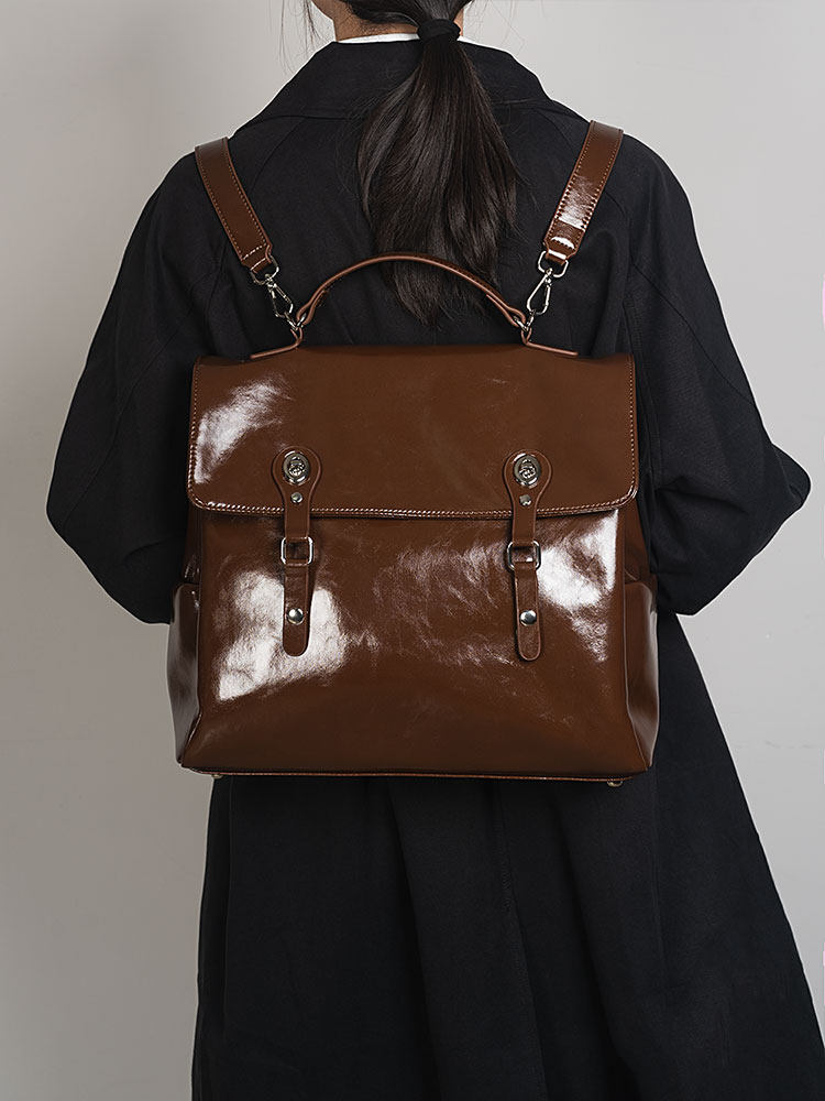 2026 Fashion New College Style - Top Handle Patent Bag 评论和价格