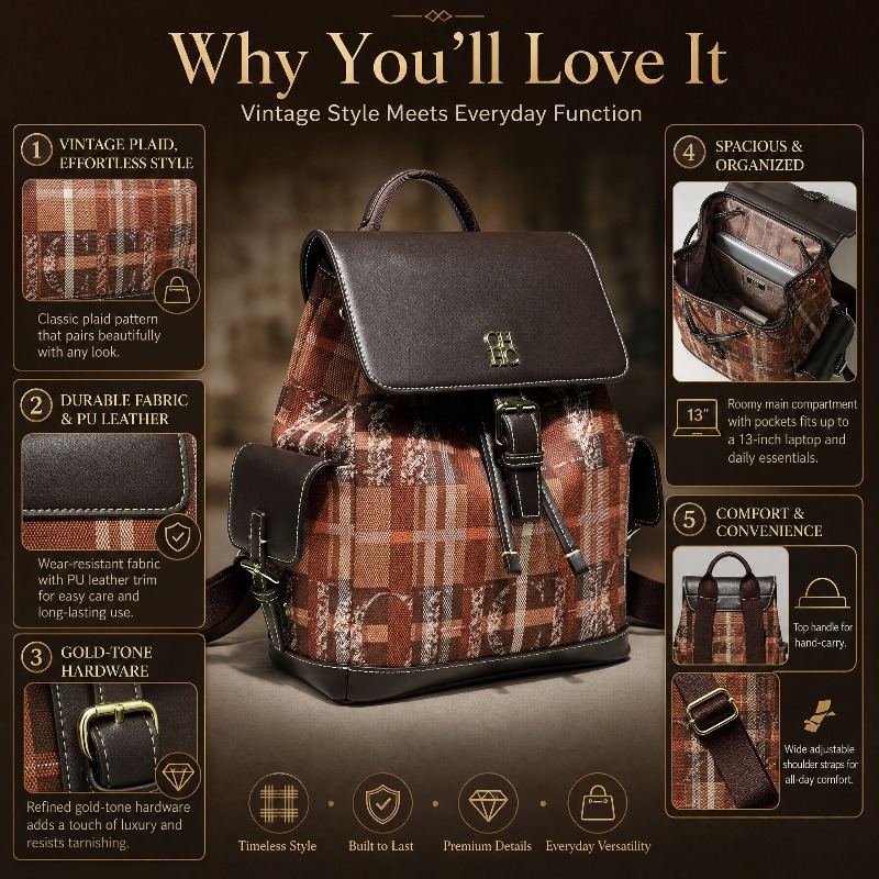 CHHC Fashion Color Block Backp - Luxury Bags For Women 评论和价格