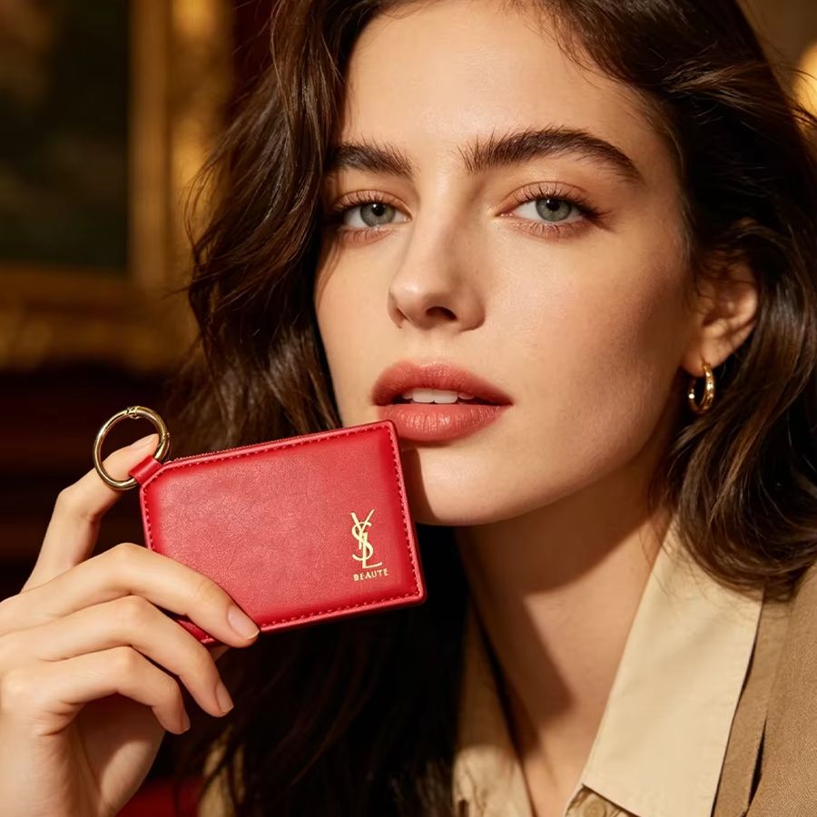 YSL Red Leather Square Mini Po - Luxury Bags Ysl 评论和价格