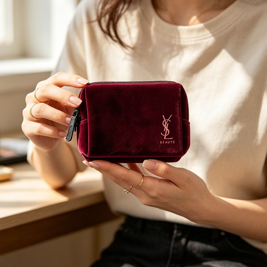 YSL’s Bag Wine Red Velvet Mini - Luxury Designer Bags Ysl 评论和价格