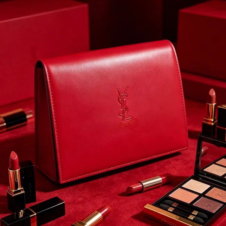 YSL Red Leather Snap Button Co - Luxury Bags Ysl 评论和价格