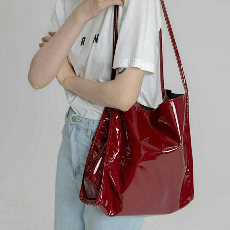 Yogodlns Luxury Patent Leather - Top Handle Patent Bag 评论和价格