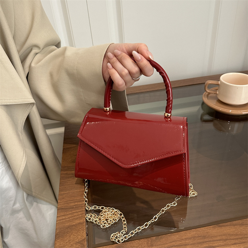 Women's Patent Leather Mini Ha - Top Handle Patent Bag 评论和价格