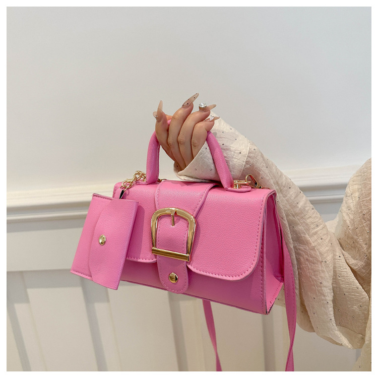 Barbie Pink Mini PU Leather Ha - Top Handle Patent Bag 评论和价格