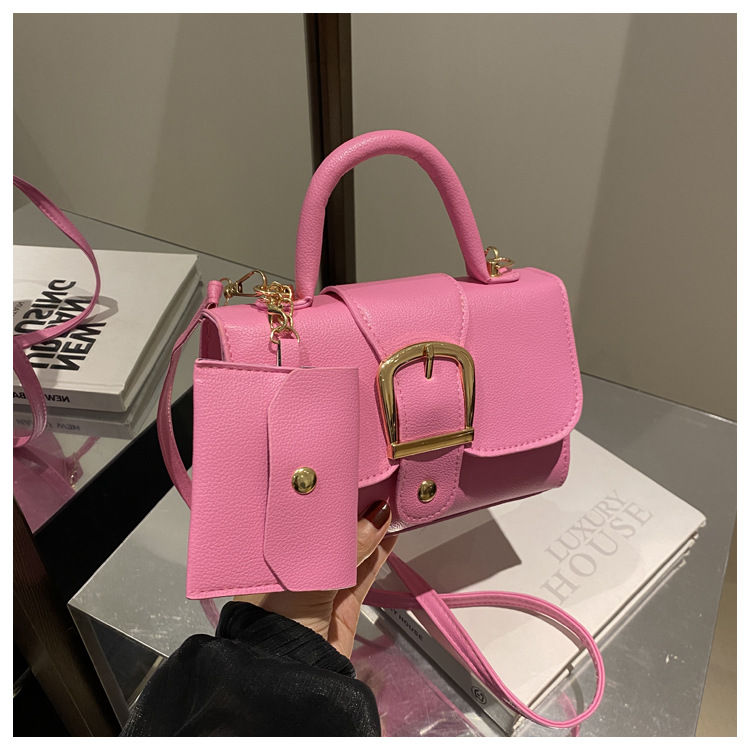 Barbie Pink Mini PU Leather Ha - Top Handle Patent Bag 评论和价格