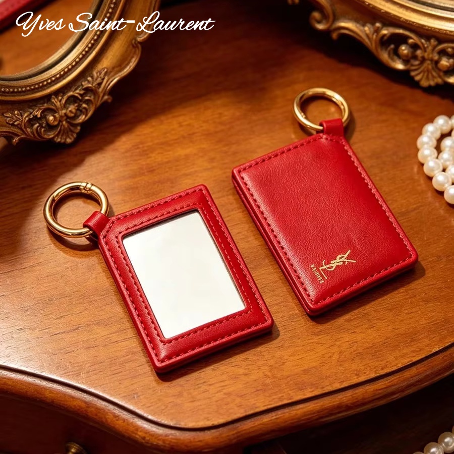 YSL  Red Leather Square Mini P - Luxury Bags Ysl 评论和价格