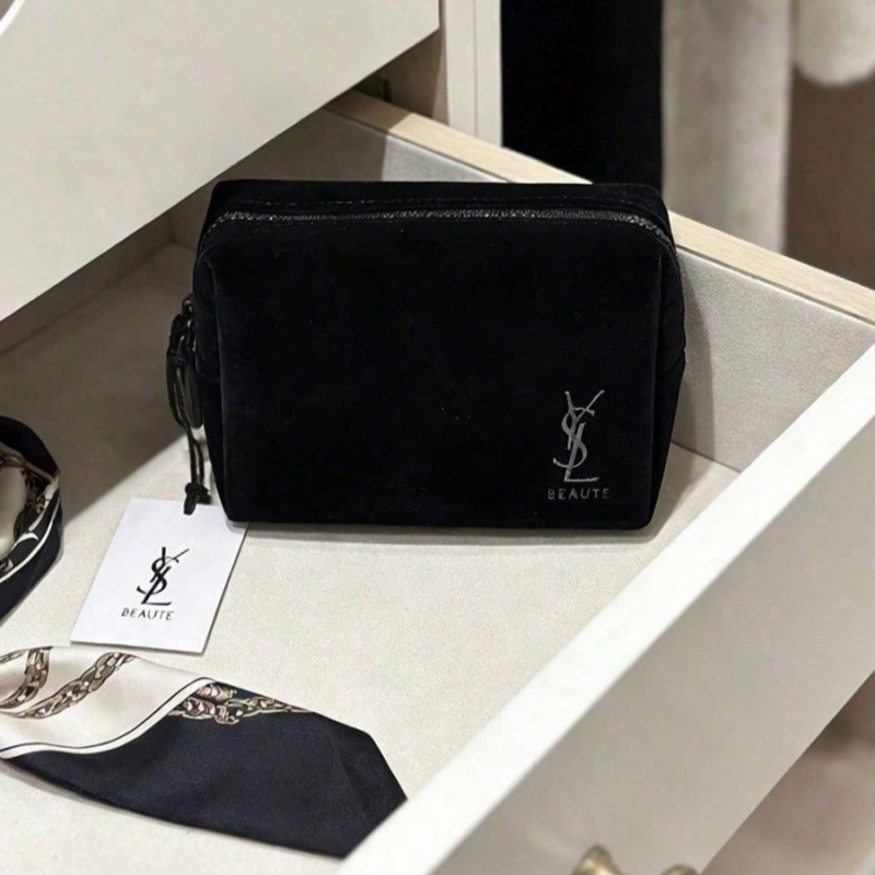YSL Style Black Printed Cosmet - Luxury Bags Ysl 评论和价格