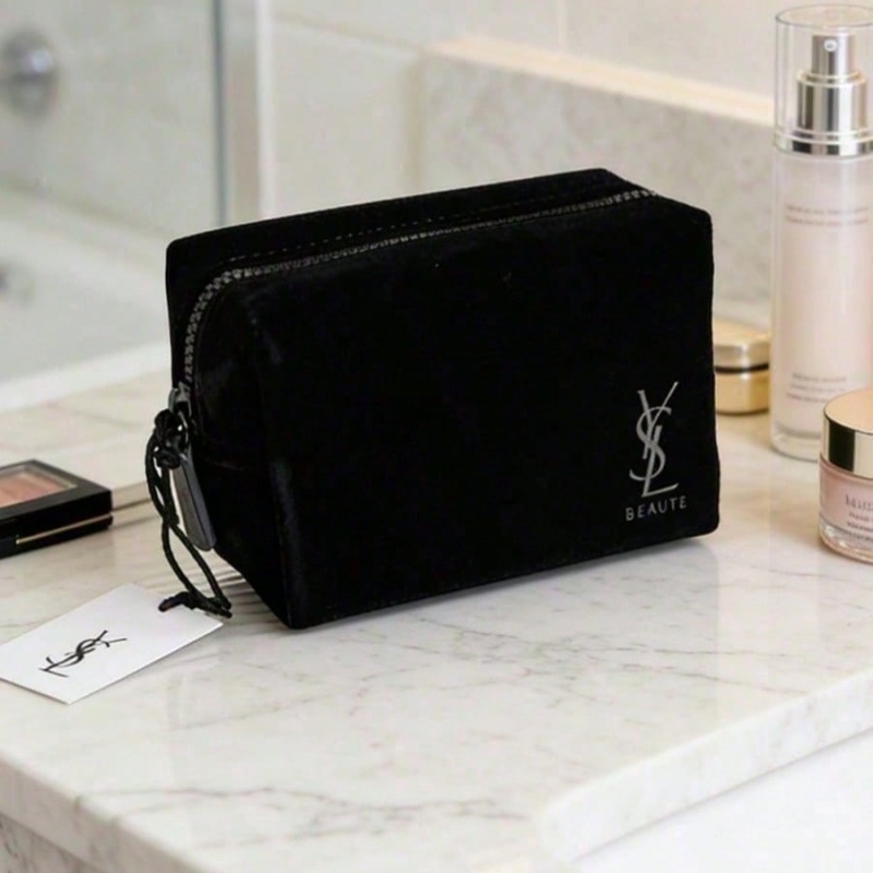 YSL Style Black Printed Cosmet - Luxury Bags Ysl 评论和价格